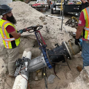 The Insta-Valve 250 provided a targeted shut down to repair aging, leaking water main without massive service disruption.